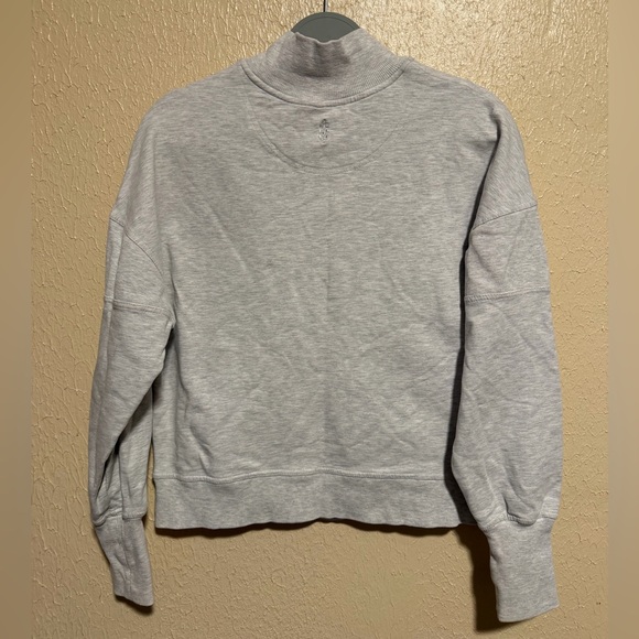 Free People Movement Adeline Half Zip Pullover Size Small Grey - Picture 3 of 8